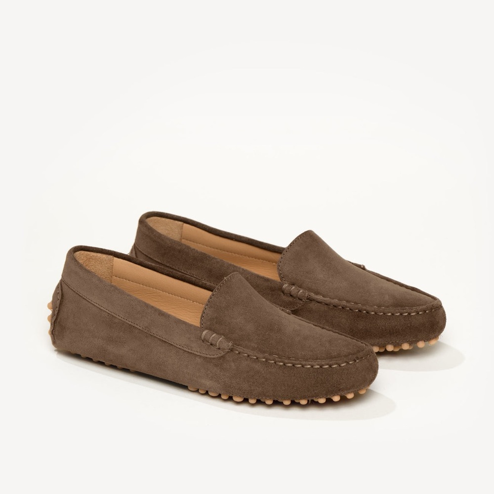 Brown Suede Loafers for Women